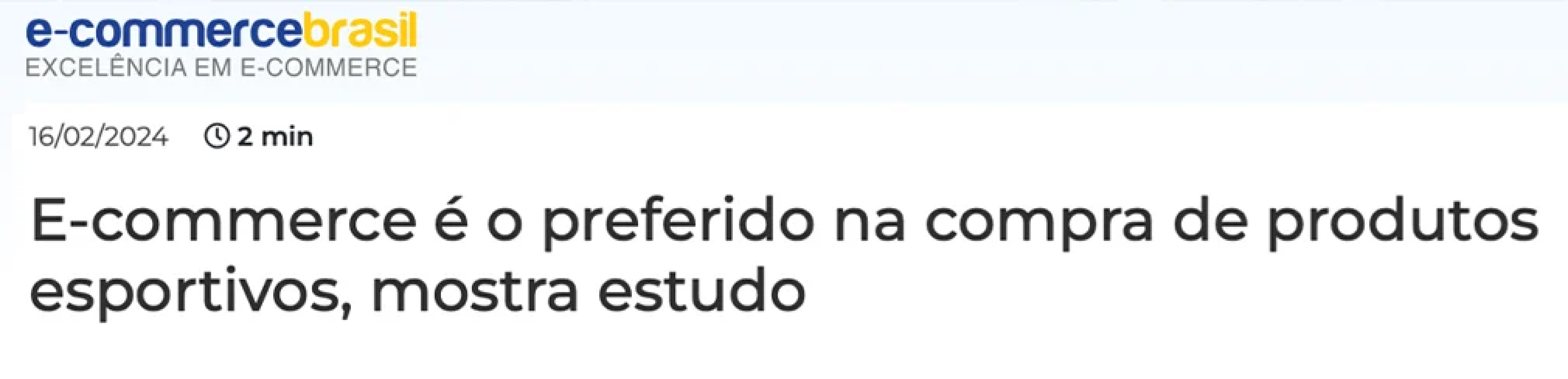 Notícia sobre resultados do varejo digital