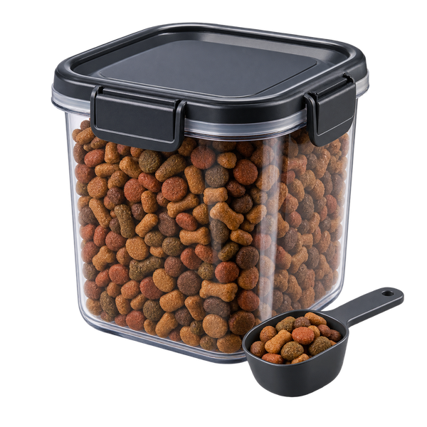 Porta-ração pet com tampa